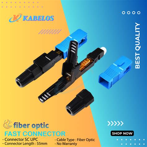 Jual Fast Connector SC UPC Fiber Optic SC UPC Fast Connector 10 Pcs