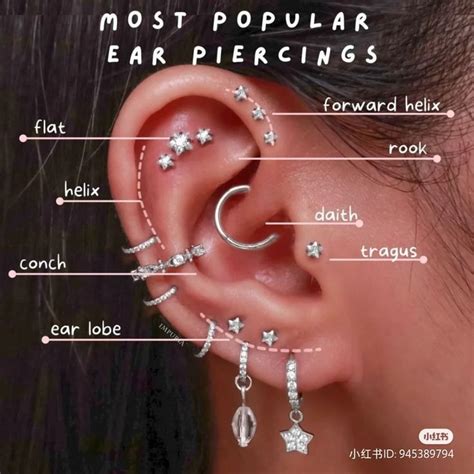 Most Popular Ear Piercings