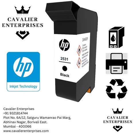 Hp B3f37a Black 2531 Dye Ink Tij Cartridge At ₹ 3500 Hp Black Ink Cartridge In Mumbai Id