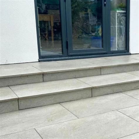 Hammer Grey Vitrified Porcelain Bullnose Steps Mm Buy