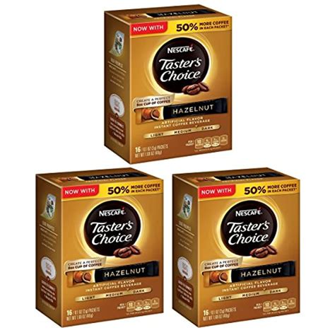 Nescafe Taster S Choice Hazelnut Instant Coffee Beverage Ounce