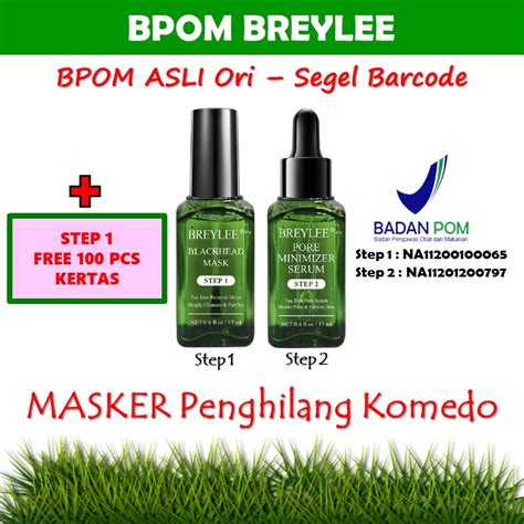 Jual BPOM BREYLEE STEP 1 Blackhead Mask Peel Off Breyle Serum STEP