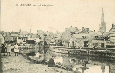 76 HARFLEUR Enfants bords de la Lézarde vers 1911