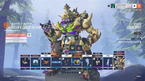 Overwatch Season Call Of The Hunt Battle Pass Rewards All Skins