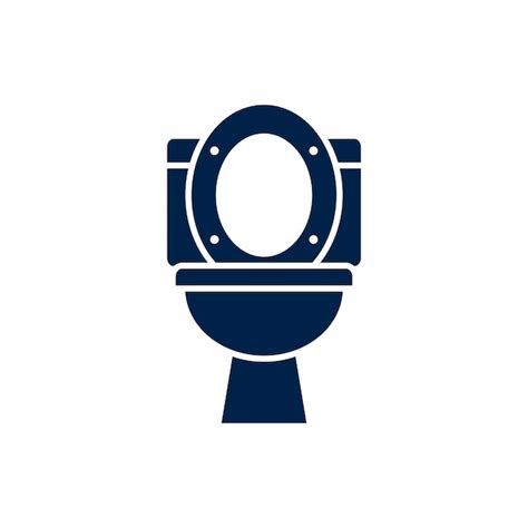 Premium Vector Toilet Icon Toilet Bowl Logo Vector Illustration