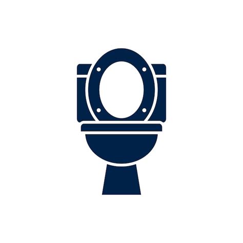 Premium Vector Toilet Icon Toilet Bowl Logo Vector Illustration