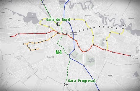 Hart Noua Magistral De Metrou Din Bucure Ti Traseul M Gara De Nord