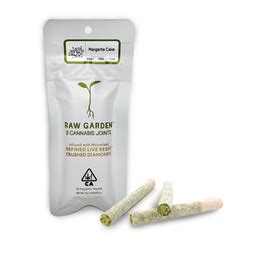 Raw Garden 3 Pack Infused Joints With Micronized Refined Live Resin