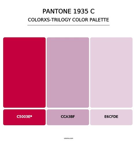 PANTONE 1935 C Color Palettes Colorxs