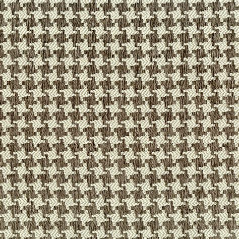 Fawn Brown Houndstooth Woven Upholstery Fabric