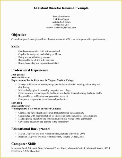 Skill Based Resume Template Free Download Of 8 Example Of A Skills Based Cv