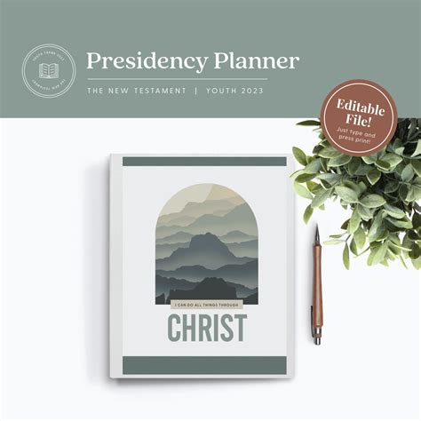 I Can Do All Things Through Christ Presidency Planner The Red