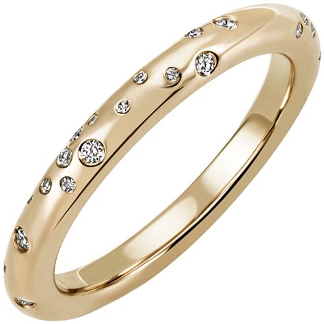 Damenring 585 Gelbgold mit 34 Brillanten 0 21 ct ッ Gelbgold Ringe ッ