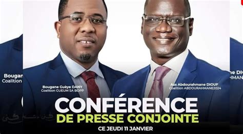 Nouvelle alliance Suivez la déclaration de Bougane et Abdourahmane