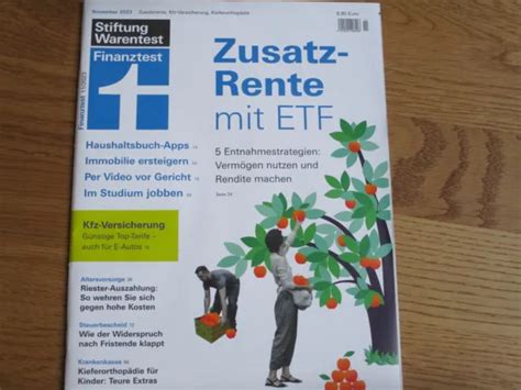 Zeitschrift Stiftung Warentest Finanztest Ausgabe November Eur