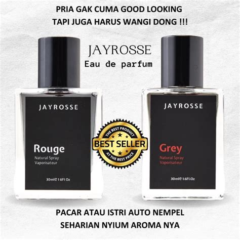 Jual JAYROSSE PERFUME GREY 30 ML PARFUM PRIA BELI 1 GRATIS 1 WANGI