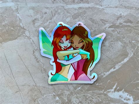 Winx Club Holographic Sticker Bloomandflora Etsy