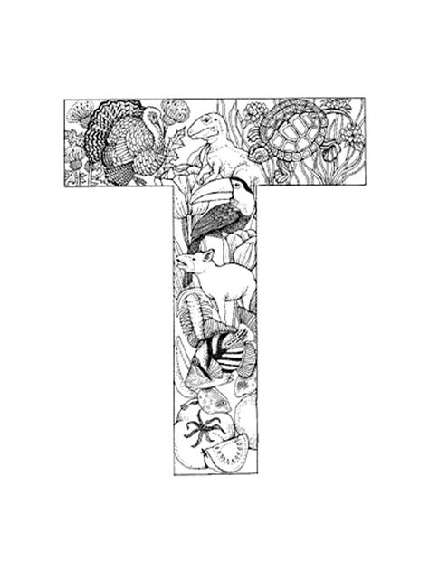 Letter T Coloring Pages