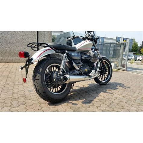 Silencieux Pour Moto Guzzi V9 Mistral Conique Inox