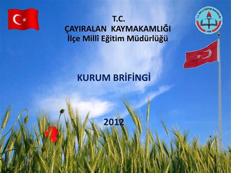 PPT T C ÇAYIRALAN KAYMAKAMLIĞI İlçe Millî Eğitim Müdürlüğü