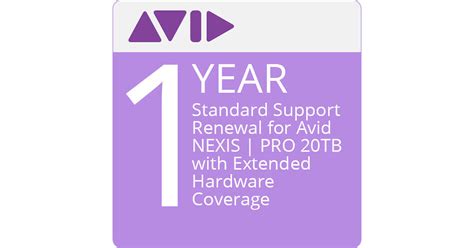 Avid Standard 1 Year Support Renewal For Avid NEXIS