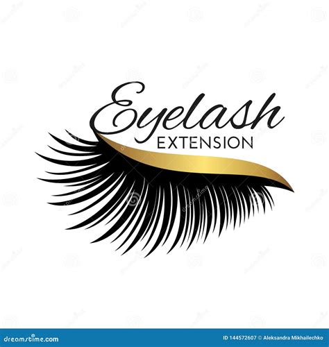 Eyelash Extension Logo Eyelash Extension Logo Vector Illustration