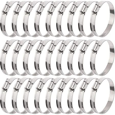 Amazon Eesteck Pcs Adjustable Stainless Steel Duct Clamps