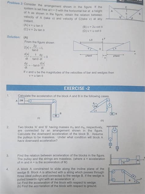 Solution A From The Figure Shown 2∣x∣tanθ2y Ldtd∣x∣ Tanθ1 Dtdy 0dt