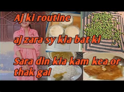 Aj Ki Routine Aj Zara Sy Kia Bat Hoi Sara Din Kia Kam Kea Viral Video