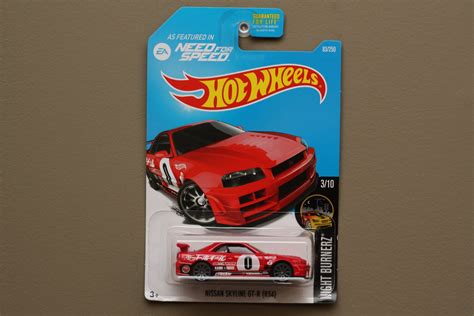 Hot Wheels Nightburnerz Nissan Skyline GT R R Red SEE CONDITION
