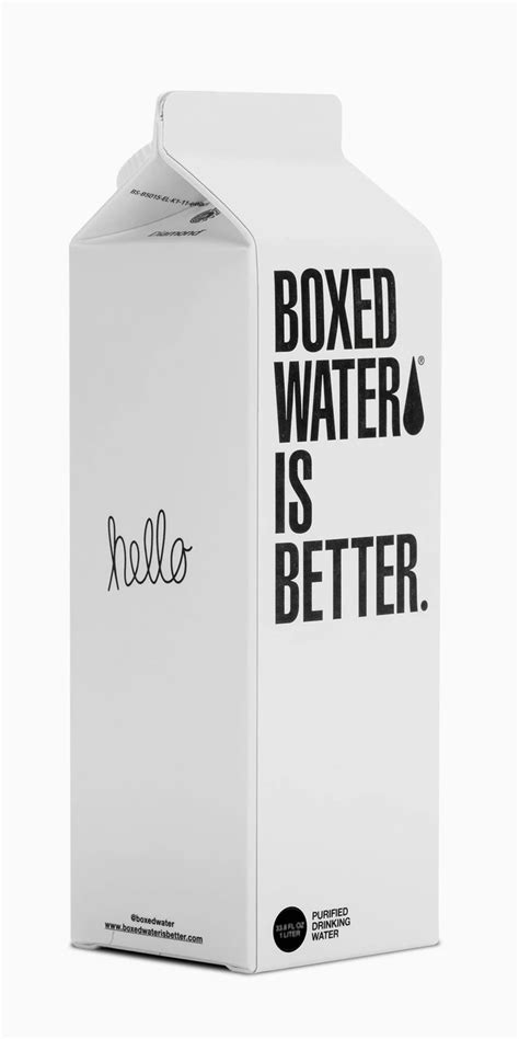 1 Liter 12 Pack Boxed Water Is Better Box Water Water Packaging