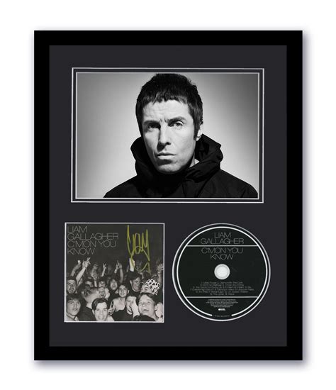 Oasis Liam Gallagher Autograph Signed 11x14 Framed Cd Photo Etsy