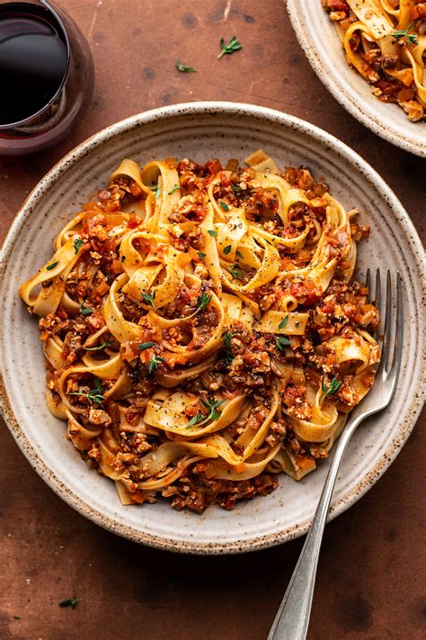 Vegan Mushroom Bolognese With Smoked Tofu Lazy Cat Kitchen