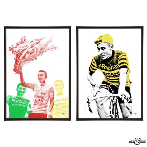 Jacques Anquetil - Le Tour Stylish Pop Art by Art & Hue | Art & Hue