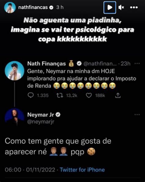 Neymar Se Irrita Influenciadora Ap S Piada Sobre Imposto De Renda