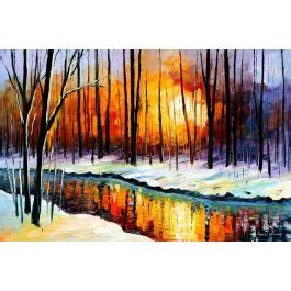 WINTER SUN - Oil Painting | Free Shipping