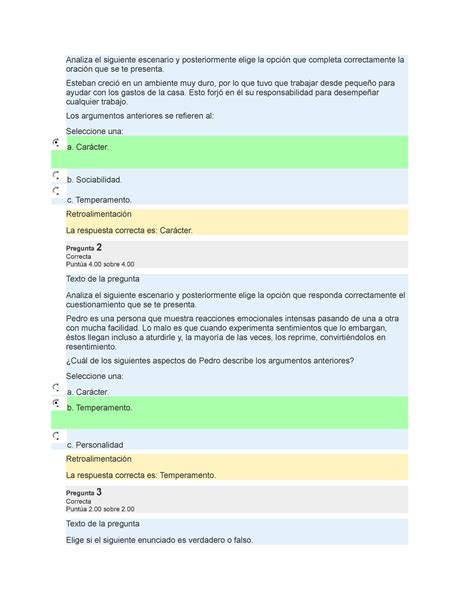 Examen Desarrollo Humano Analiza El Siguiente Escenario Y