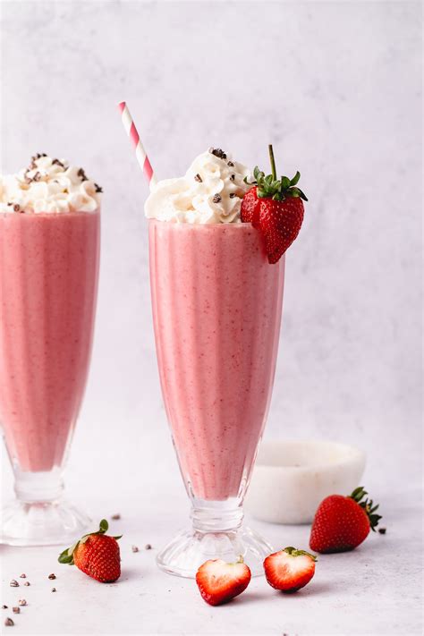 Vegan Strawberry Milkshake Healthy And Delicious