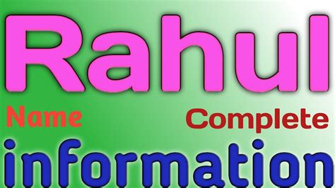 Rahul Name Meaning Rahul Name Full Details Rahul Naam Ki Rashi