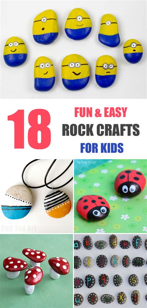 18 Fun & Easy Rock Crafts for Kids