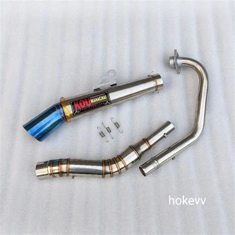 Jual E Kou Conical Open Exhaust Pipe Tmx Bajaj Ct