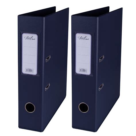 Treeline Pvc 70 A4 Pvc Lever Arch File Navy Blue Pack Of 2 Shop