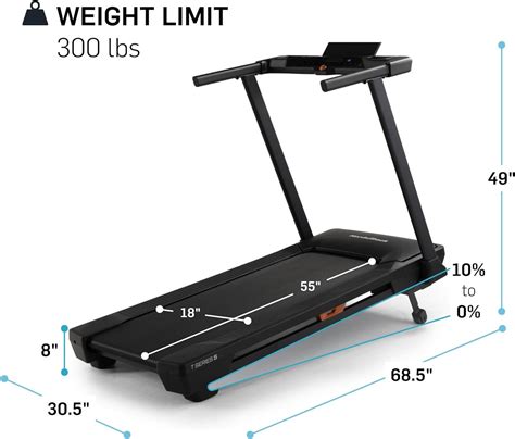 Nordictrack T Series Foldable Treadmill With Incline And Bluetooth In