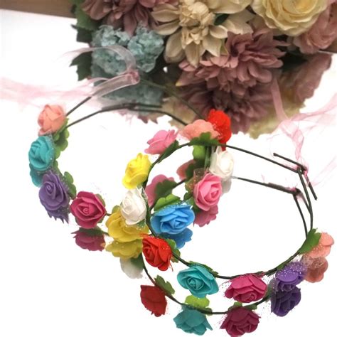 Jual Bando Mahkota Bunga Murah Bagus Flower Crown Bridal Shower