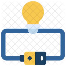 Bulb Circuit Icon - Download in Flat Style