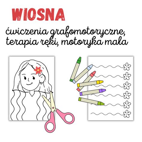 Wiosna Wiczenia Terapia R Ki Grafomotoryka Motoryka Ma A Sklep