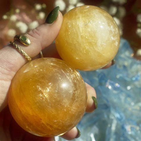 Sage Goddess Honey Calcite Heal The Mother Wound Sphere For Harmony