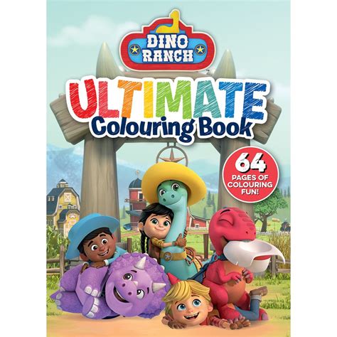 Dino Ranch Ultimate Colouring Book BIG W