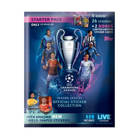 Album Pack Topps Champions League Stickers