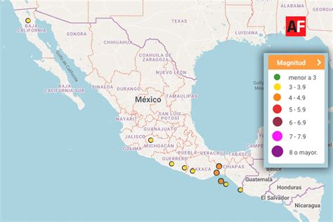 Ssn Registra Sismos En Lo Que Va Del D A Los De Mayor Magnitud